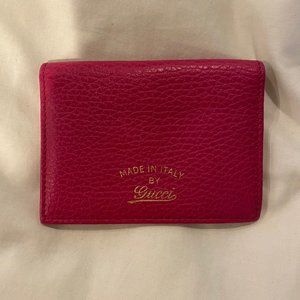Gucci Hot Pink Card Holder